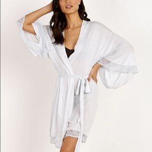 EBERJEY NWOT COLETTE ROBE PALE BLUE SZ MED